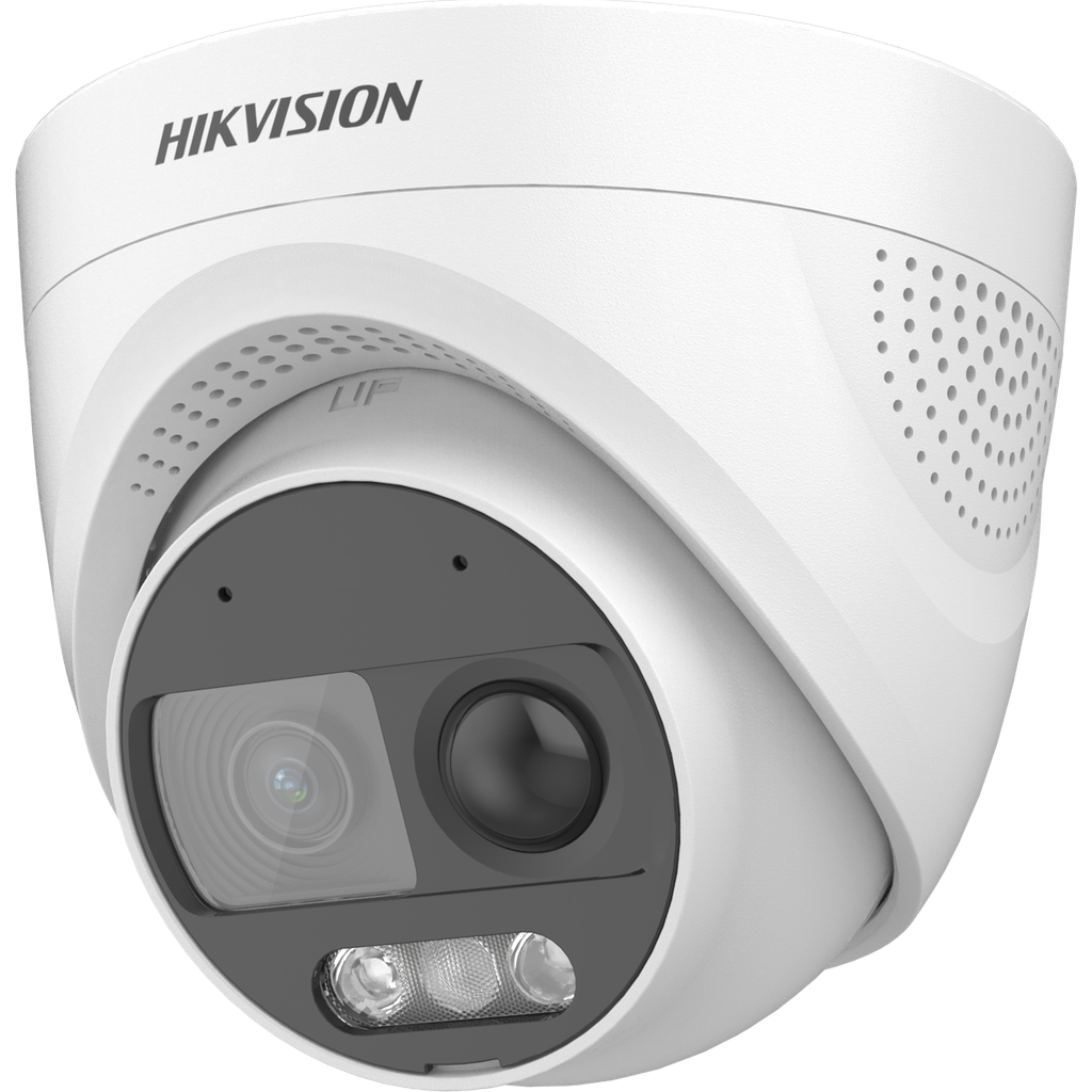 CAMARA DOMO TURBO HD DS-2CE72DF3T-PIRXOS (2.8M) 2 MP | 2.8 MM | 1080P | COLORVU + PIR 24|7 | IR 40 MTS | AUDIO | ALARMA