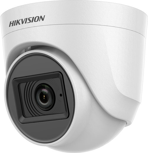 CAMARA DOMO TURBO HD DS-2CE76H0T-ITPFS(2) 5 MP | 2.8 MM | 2560 X 1944 | IR 20 MTS | INTERIOR | PLASTICO | AUDIO | MIC |