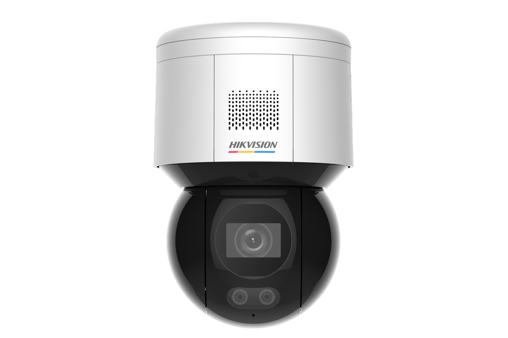 CAMARA MINI PTZ IP WIFI 4 MP DS-2DE3A400BW-DE|W | COLORVU | H.265+ | 20 MTS IR EXIR | WDR | IP66 | MICROFONO | POE