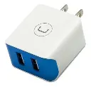 CARGADOR PARED | UNNO TEKNO | 2 PUERTOS + USB | 5V | 1AMP | PW5052WT