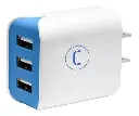 CARGADOR PARED | UNNO TEKNO | 3 PUERTOS USB | 3.4AMP | PW5054WT