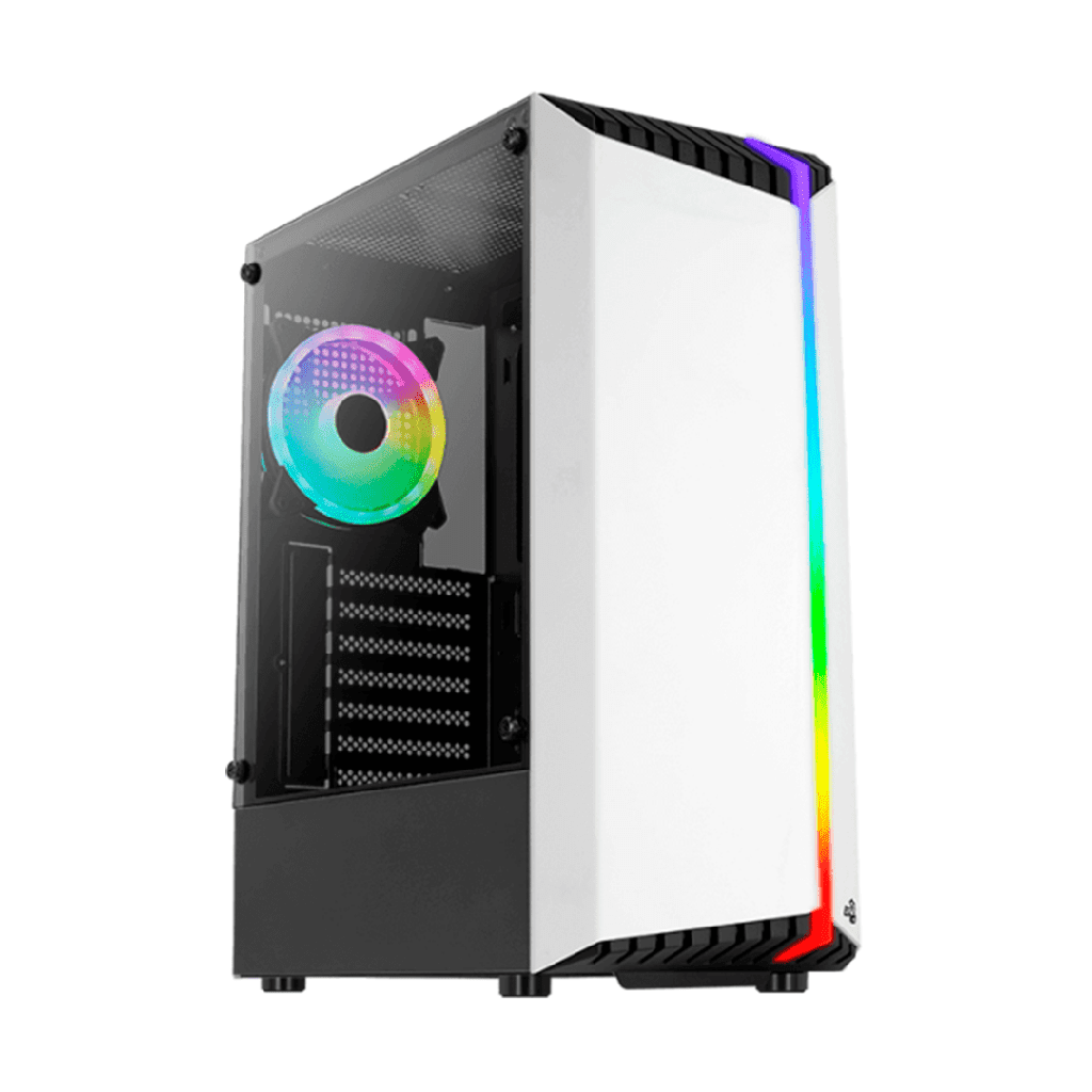 CASE AEROCOOL BIONIC-G-WT-V2 RGB FAN X1 BLANCO ACCM-PV341