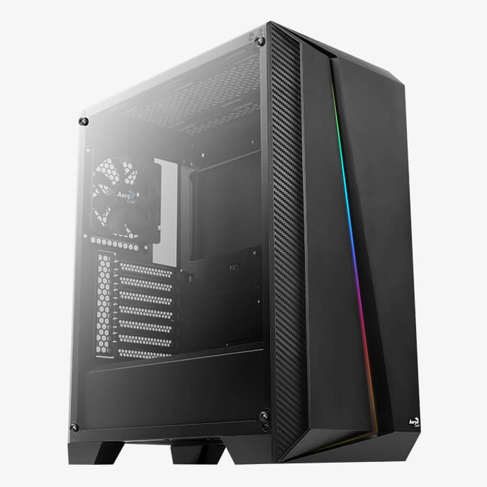 CASE | AEROCOOL | CYLON PRO | ATX | RGB | NEGRO | ACCM-PB100-N