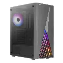 CASE | AEROCOOL | DELTA | MID TOWER | NEGRO | LATERAL VIDRIO | USB 2.0 | 2X USB 2.0 | 1 AUDIO HD