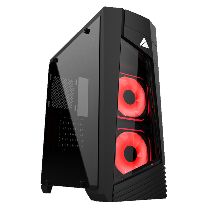CASE AZZA GAMING CASE MID ATX 231G BLAZE PRISMA RGB FAN| SIN FUENTE
