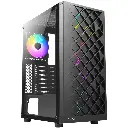 CASE AZZA GAMING CASE MID ATX 280B SPECTRA NEGRO 3XUSB ARGB FAN| SIN FUENTE