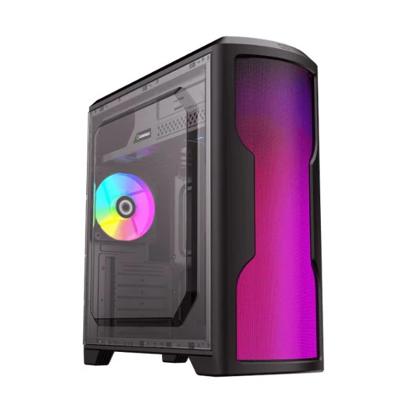 CASE GAMEMAX MATRIX G562 ATX NEGRO PANEL FRONTAL 75 LED RGB 3X USB 1HD AUDIO FAN LED 32 RGB