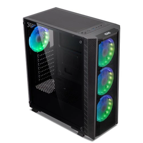 CASE GAMING ATX RJ VERDE SIN FAN SIN FUENTE