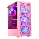 CASE GAMING ATX RJROSADO SIN FAN SIN FUENTE