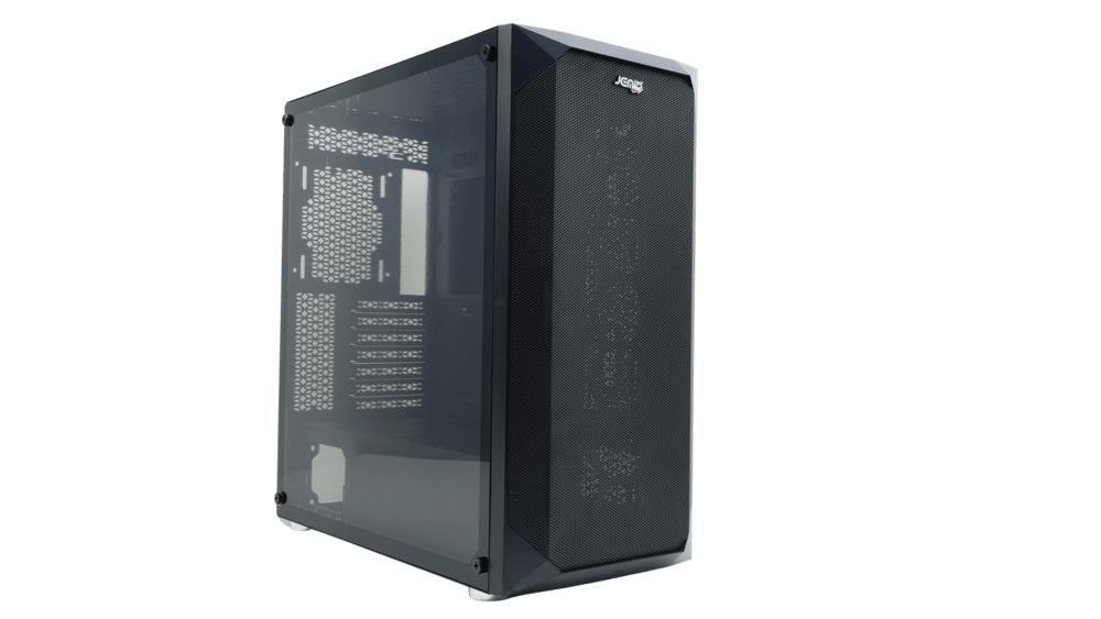 CASE JEMIP GAMING VISION JPC360 NEGRO MTOWER | 2 X USB + USB 3.0 | HD AUDIO | FRONTAL | MALLA LATERAL | VIDRIO