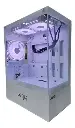 CASE JEMIP GAMING NEBULA JPB383 BLANCO MICRO-ATX | HUB + CONTROL ARGB | 3 FAN 12CM | 2 USB 3.0 | TIPO C | HD AUDIO | V