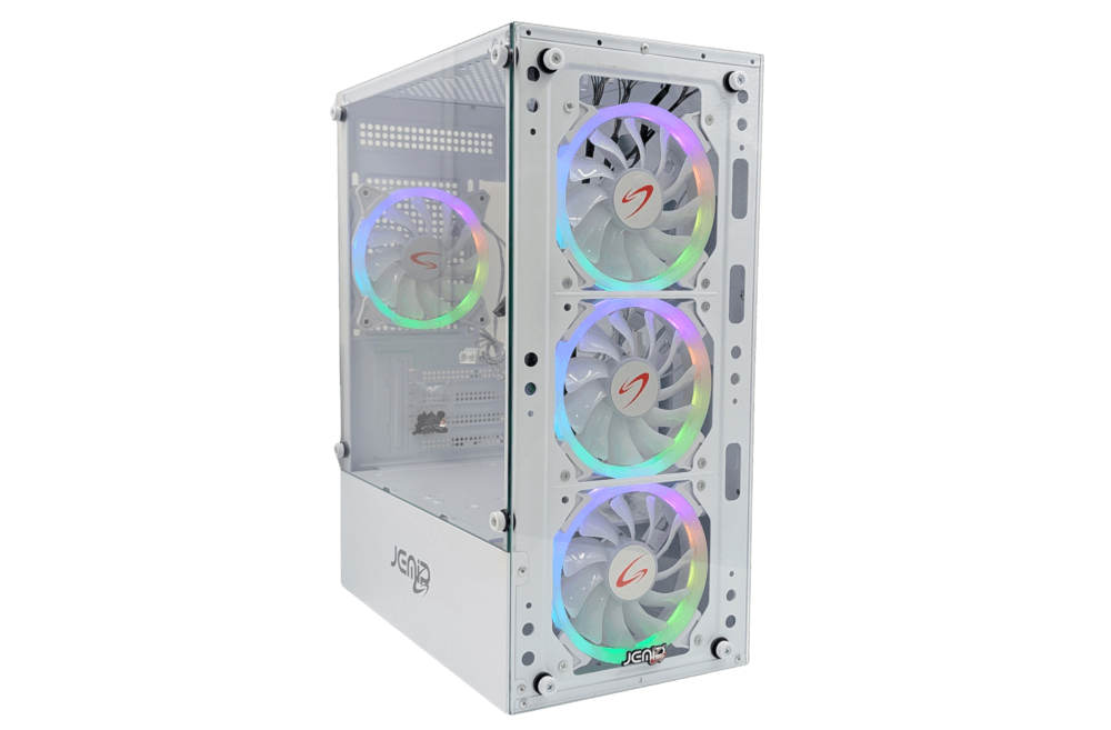 CASE JEMIP GAMING NOVA BLANCO MICRO-ATX | 4 FAN 12CM ARGB | 2 USB 3.0 | TIPO C | HD AUDIO | JPW0133-WH