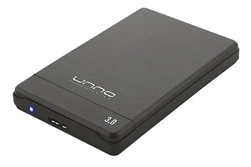 CASE PARA DISCO DURO UNNO TEKNO 2.5" SATA USB 3.0 EN3213BK