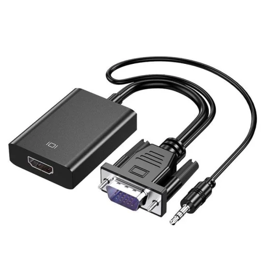 CONVERTIDOR | HDMI A VGA | AUDIO BOLSA