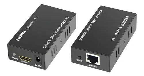 CONVERTIDOR EXTENSOR HDMI A RJ45 FULLHD 1080P | 4K | 60MTS PAR STC-HDMIEXT60ME