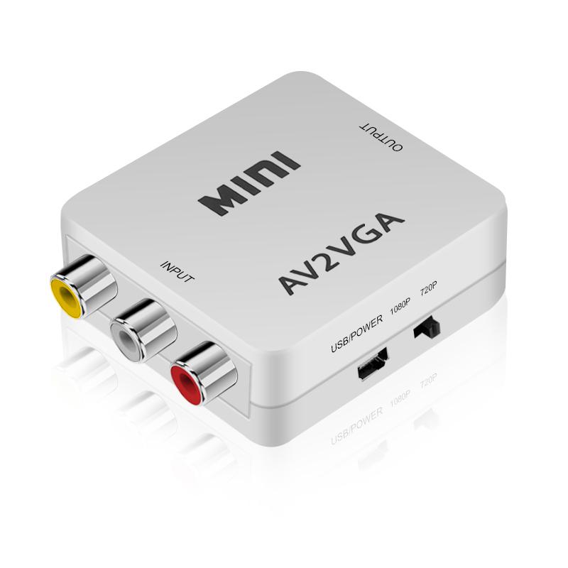 CONVERTIDOR RCA (AV) A VGA DE CAJA