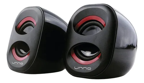 CORNETAS UNNO TEKNO | SP9012RD BRAZZA | USB 2.0 | BLACK ROJO | SP9012RD