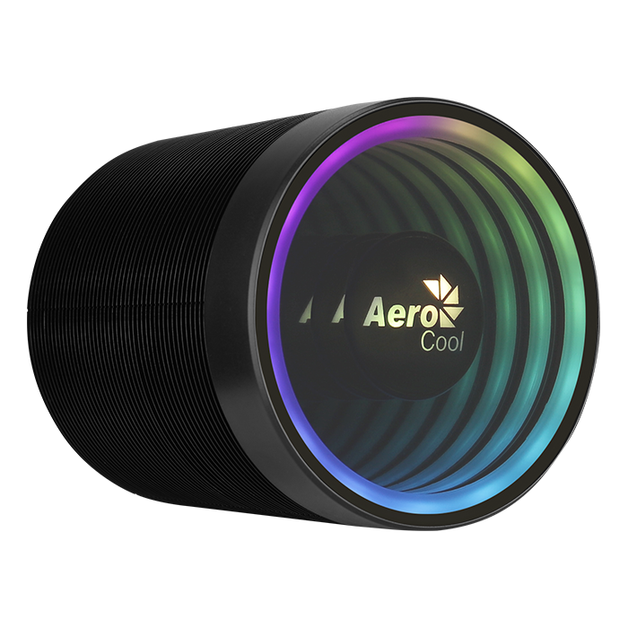 CPU COOLER AEROCOOL MIRAGE 5 | ARGB | 4 PINES | 230W | SOPORTA INTEL LGA2066 | AM5| NEGRO