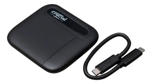DISCO DURO EXTERNO SOLIDO SSD CRUCIAL X6 1TB PORTATIL.