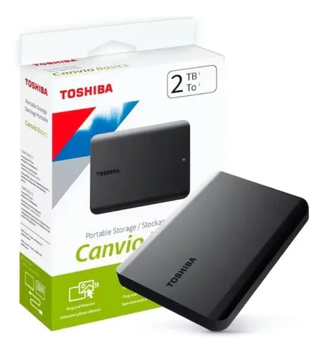 DISCO DURO EXTERNO | TOSHIBA CANVIO | 2TB | 2.5 USB | NEGRO | HDTB520XK3AA
