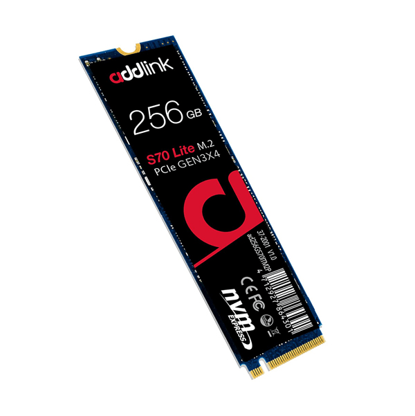DISCO DURO SOLIDO ADDLINK 256GB S70 SSD M.2 PCIE GEN 3X4 3000|1000 AD256GBS70LTM2P