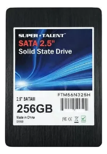 DISCO DURO SOLIDO SUPER TALENT 256GB SSD 2.5" SATA T2405