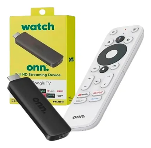 DISPOSITIVO STREAMING GOOGLE TV ONN 2K 1080P HDMI DOLBY AUDIO WIFI 2408A