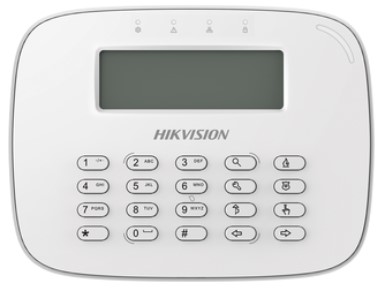 DS-PK-LRT TECLADO LCD CABLEADO HIKVISION CON RECEPTOR INALAMBRICO PARA ALARMAS