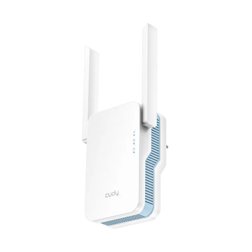 EXTENSOR | REPETIDOR | CUDY | RE1200 | DUAL BAND | AC1200 | 2.4GHZ | 5GHZ | 2 ANTENAS | 1 PUERTO | ETHERNET 10/100