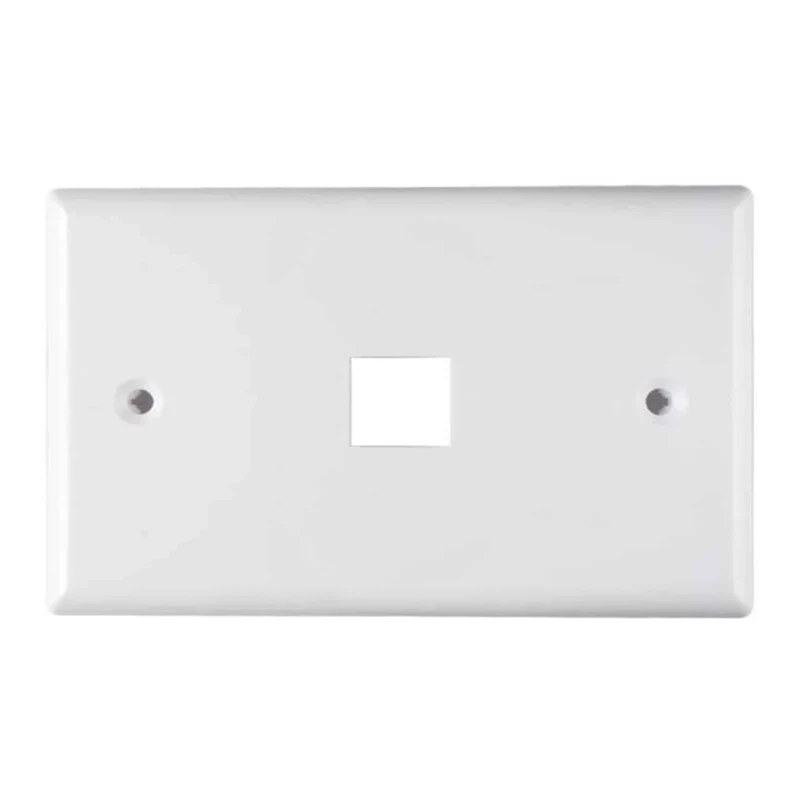FACE PLATE | 1 TOMA | BLANCO | WIREPLUSS | WP-FP01-WHITE