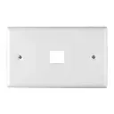 FACE PLATE | 1 TOMA | BLANCO | WIREPLUSS | WP-FP01-WHITE