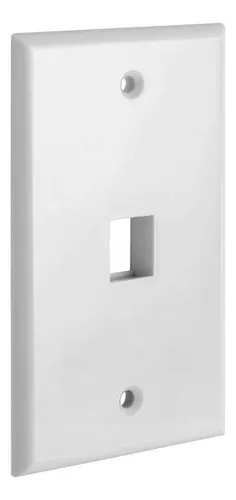 FACE PLATE STC 1 TOMA BLANCO 4X2 STC-FP01