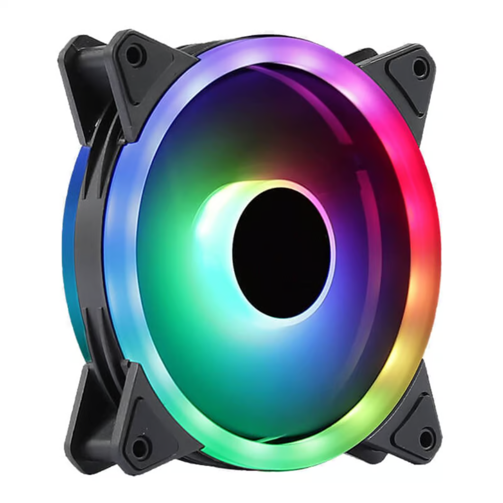FANCOOLER VENTILADOR JEMIP GLINE 99ARGB NEGRO 12CM JP12-99ARGB-BK