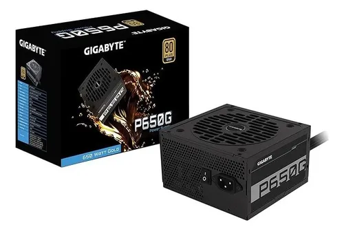 FUENTE DE PODER | GIGABYTE | P650 | 650W | 80 PLUS GOLD