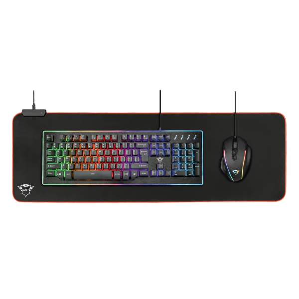 KEYBOARD PAD TRUST GXT 764 GLIDE-FLEX ERGONOMICO XXL USB NEGRO