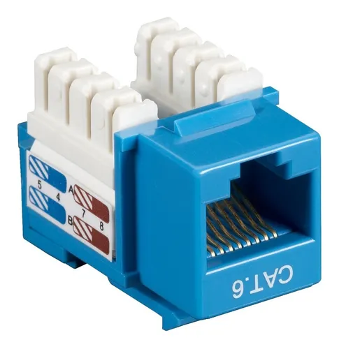 KEYSTONE INSERTO JACK COUPLER CAT6 RJ45 COLORES VARIOS