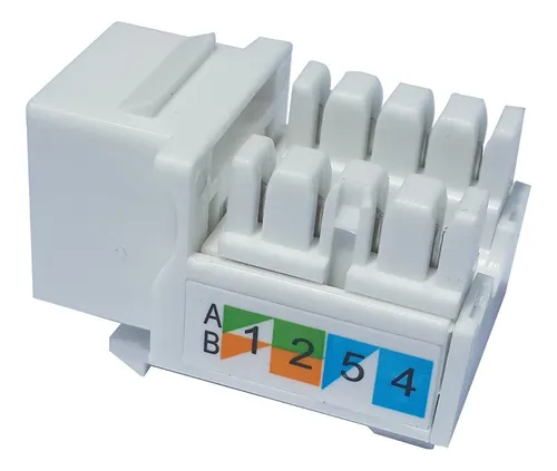 KEYSTONE INSERTO JACK COUPLER CAT6 RJ45 STC-6KYSW BLANCO