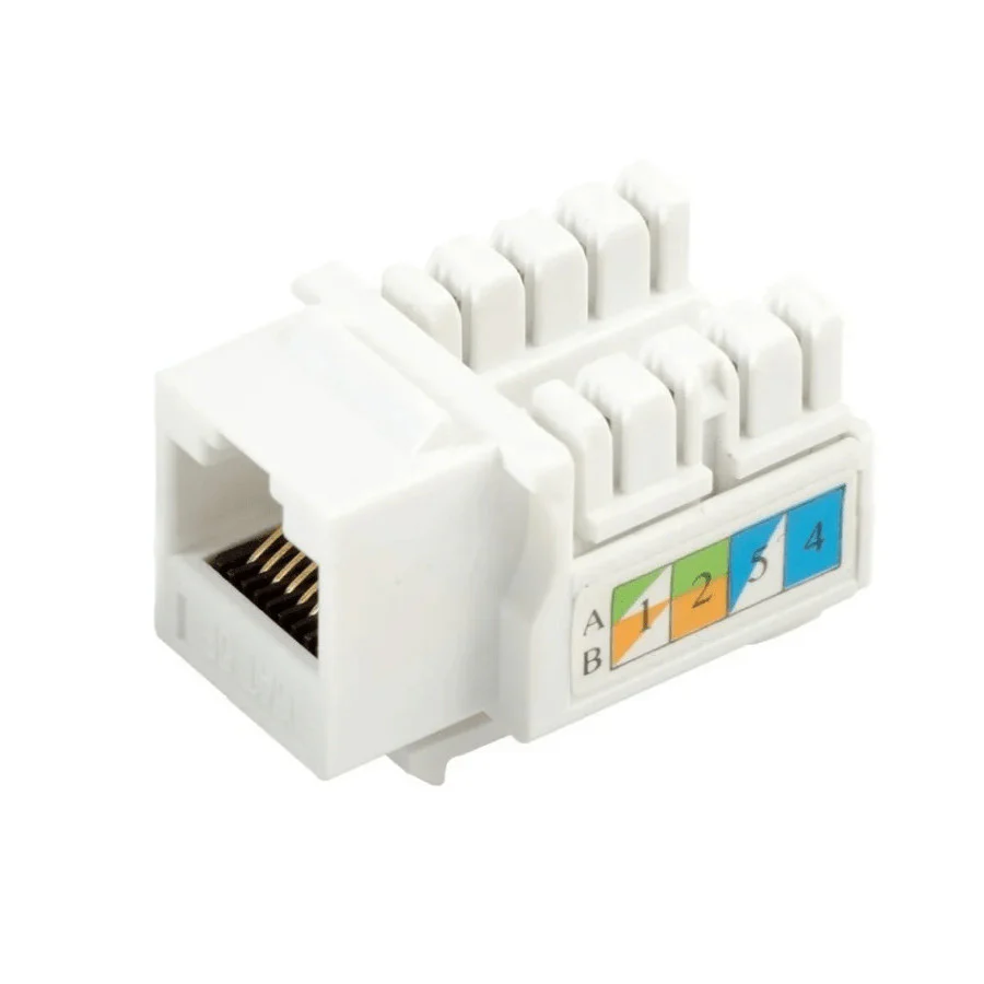 KEYSTONE JACK COUPLER WIREPLUS CAT 5E BLANCO WP-KRJ-C5EWHITE
