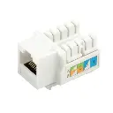 KEYSTONE | JACK | COUPLER | WIREPLUS | CAT 5E | BLANCO | WP-KRJ-C5EWHITE