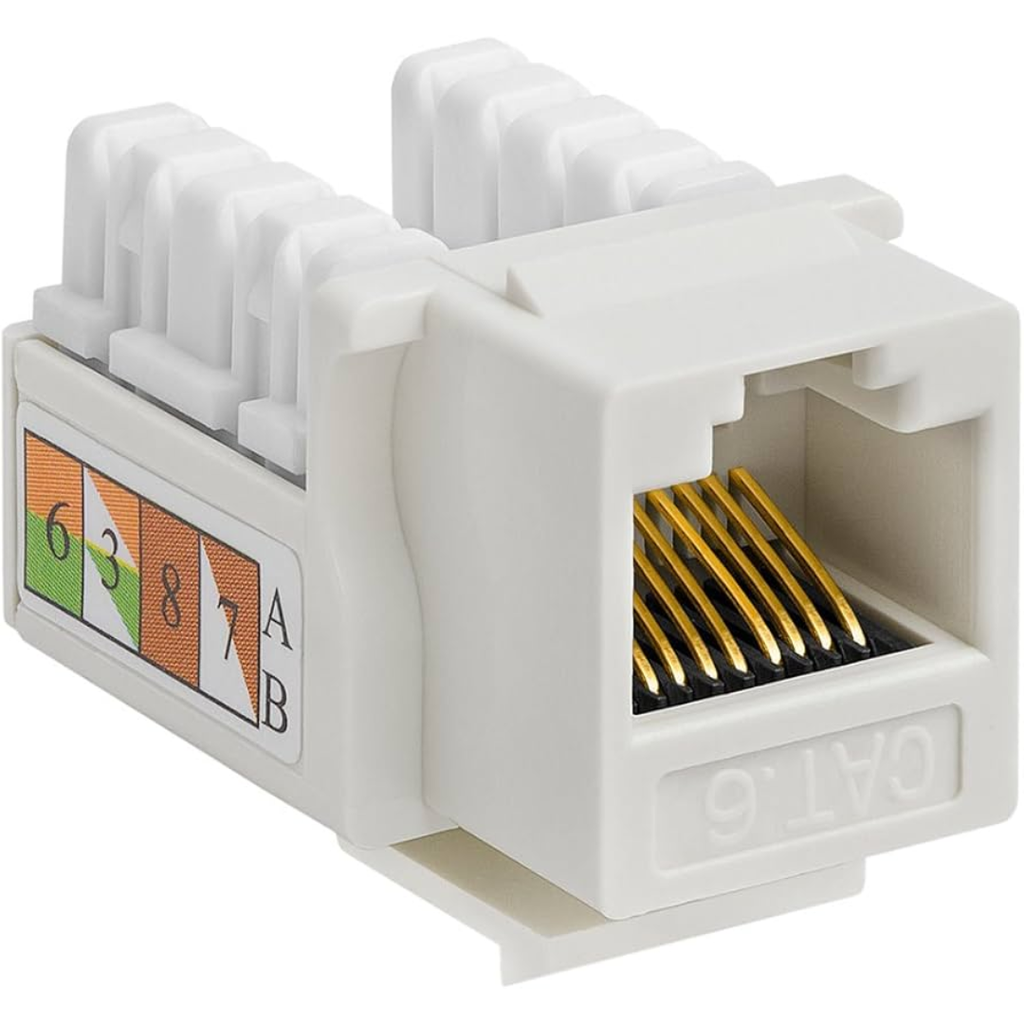 KEYSTONE JACK COUPLER WIREPLUS CAT 6 BLANCO WP-KRJ-C6WHITE