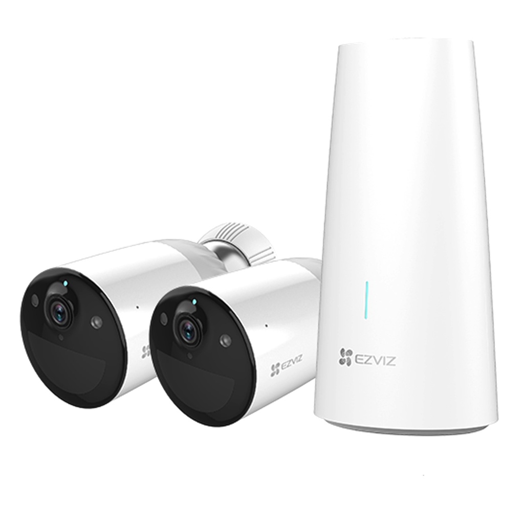 KIT 2 CAMARAS BULLET WIFI IP 2 MP CS-BC1-B2-B0 | 2.8 MM | 1080P | H.265 | VISION NOCTURNA A COLOR