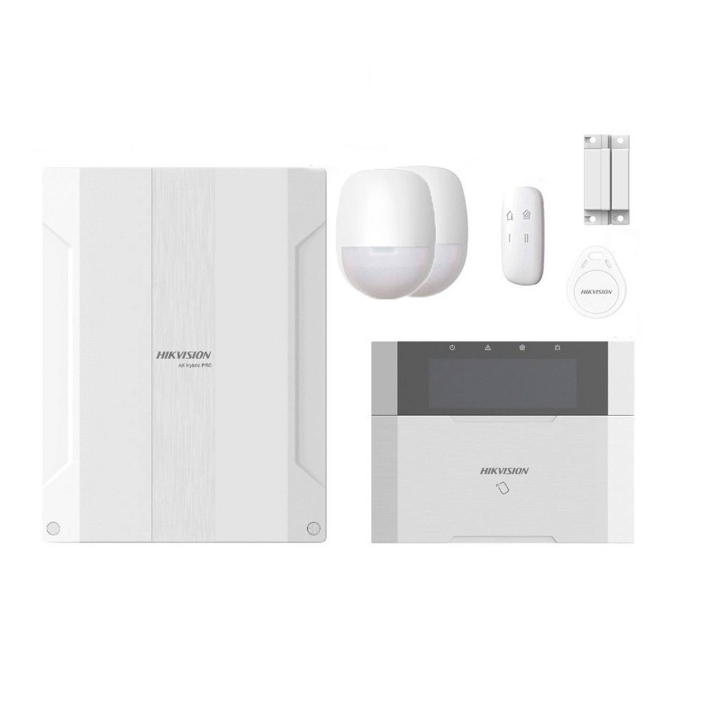 KIT ALARMA HÍBRIDO DS-PHA64-KIT-WB | WIFI | 8 ZONAS CABLEADAS | 56 ZONAS INALÁMBRICAS