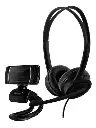 KIT AUDIFONOS Y WEBCAM | TRUST | DOBA MICROFONO HD | USB 2.0 | NEGRO