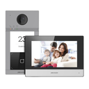 KIT DE VIDEO PORTERO IP POE DS-KIS604-P LLAMADA A APP DE SMARTPHONE (HIKCONNET)