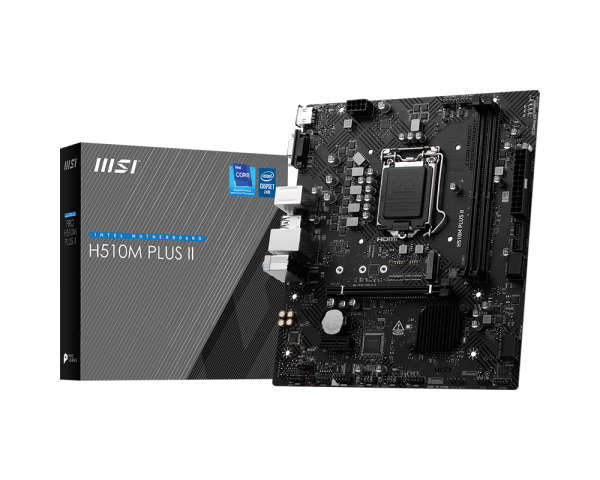 TARJETA MADRE MSI PRO H510M PLUS II MATX SOCKET LGA1200 2 DDR4 | 4 SATA | M.2 | PCIE X 2 | 6X USB | 10MA 11VA GEN