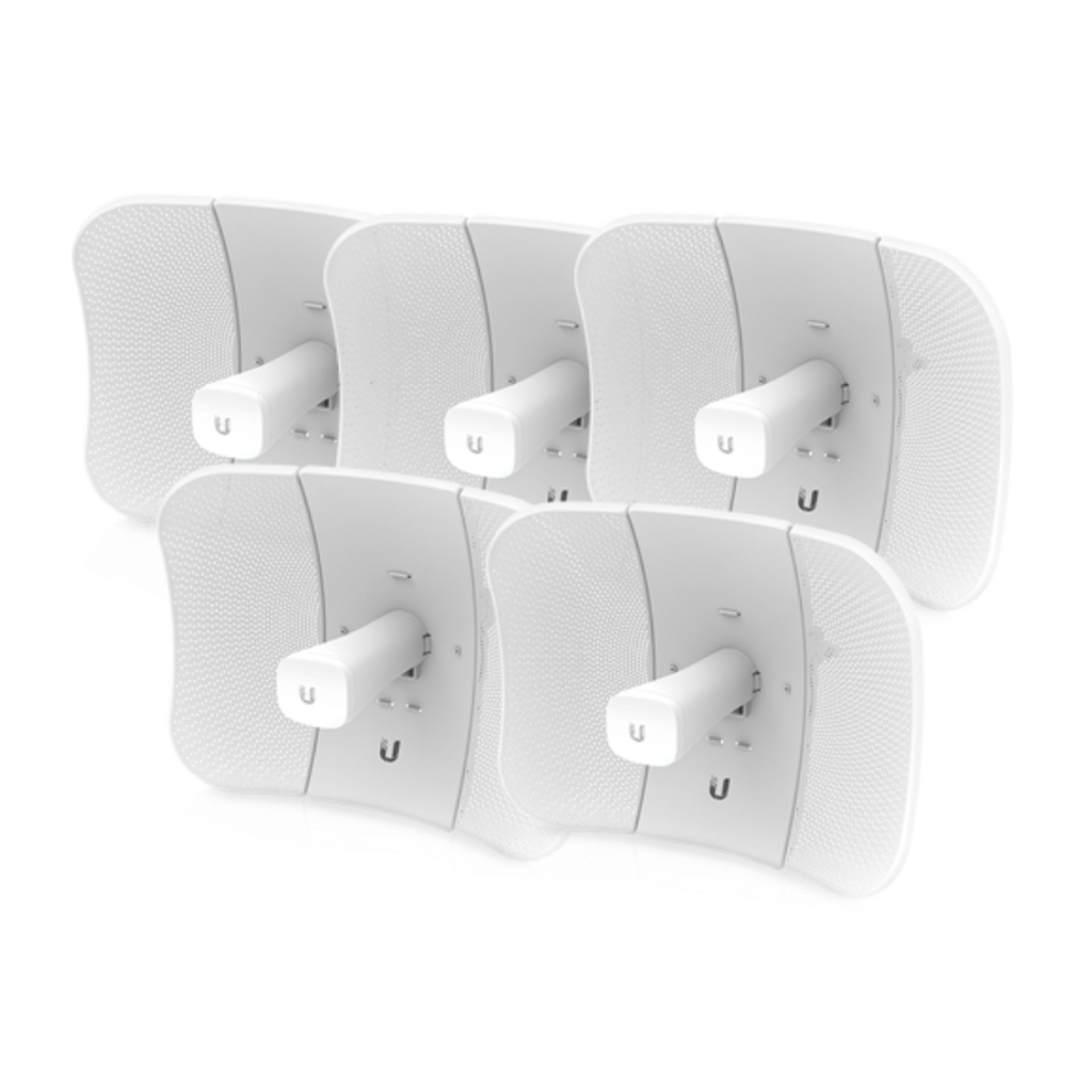 LBE-5AC-GEN2-5 PACK 5 ANTENAS LITEBEAM 2X2 MIMO AIRMAX AC GEN2 CPE HASTA 450MBPS 5GHZ (5150 - 5875 MHZ).
