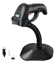 LECTOR DE CODIGO DE BARRAS | ADVANCED | LASER LS-5000 USB | W | STAND NEGRO | 32 BITS
