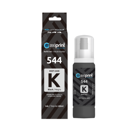 MAXIPRINT | 544 | NEGRO COMPLEMENTADO | EPSON 65ML | MXP-544K