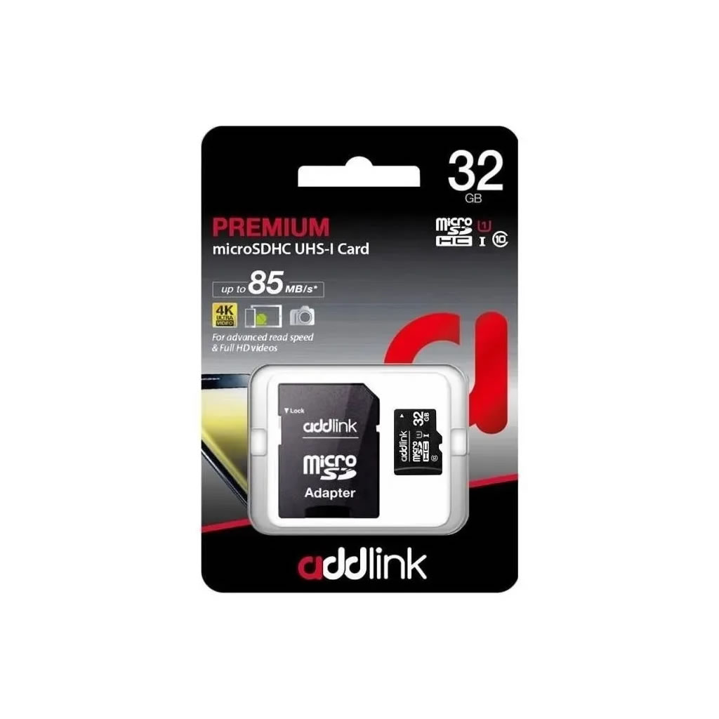 MEMORIA MICRO SD | ADDLINK | UHS1 | 32GB | CLASE 10