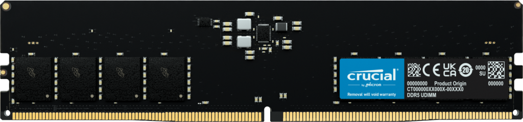 MEMORIA RAM CRUCIAL 32GB DDR5 5600MHZ UDIMM PARA PC CT32G56C46U5